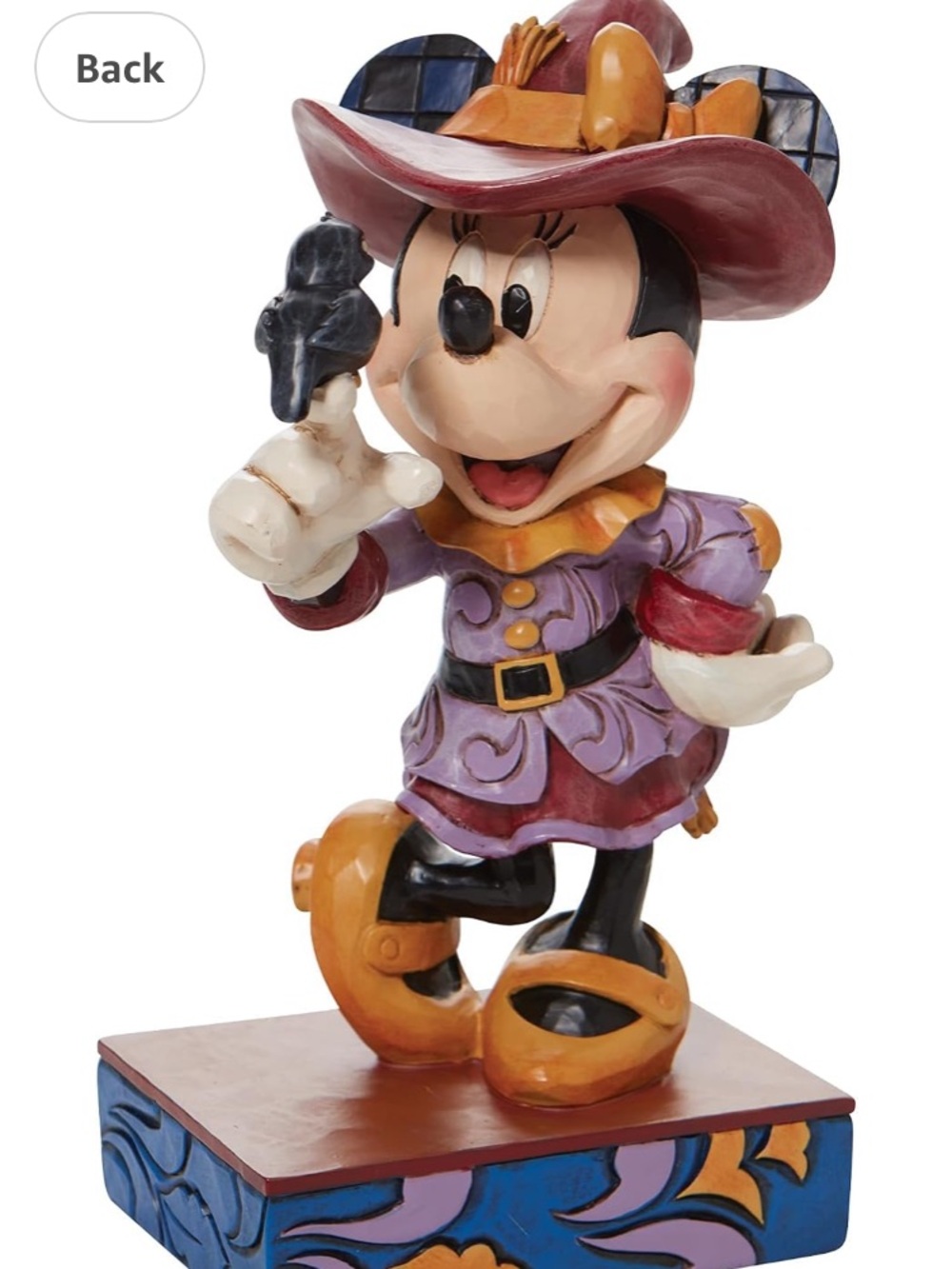 Jim Shore Disney Traditions Halloween Scarecrow Minnie Mouse Figurine,